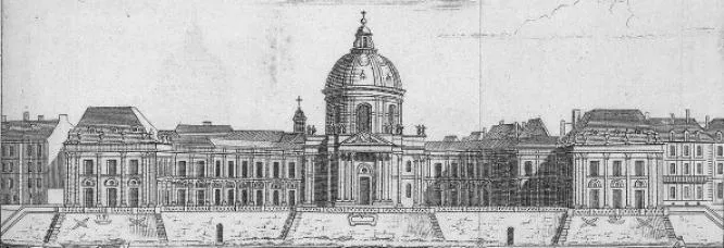The Palais de l'Institut, seat of the 5 academies.