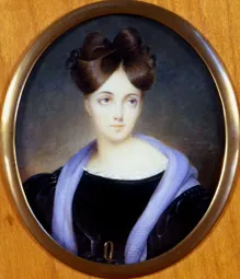 Miniature by Eliza Dillon-Guizot. Private collection of François Louchet.