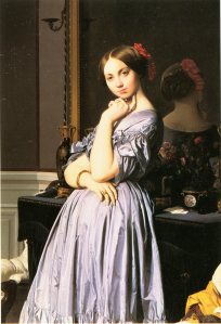 INGRES, La Vicomtesse d’Haussonville, huile sur toile, New York, The Frick Collection.
