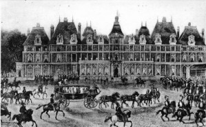 Arrivée de la reine Victoria au château d'Eu le 2 septembre 1843