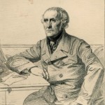 D'après Paul BAUDRY (1828-1886), Léopold FLAMENG, Portrait de François Guizot. Gravure extraite de la Gazette des Beaux-Arts. XIXème fin. Coll. privée. Cliché François Louchet.
