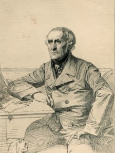 D'après Paul BAUDRY (1828-1886), Léopold FLAMENG, Portrait de François Guizot. Gravure. Collection particulière. Cliché François Louchet.