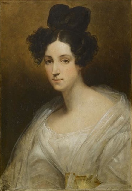 Ary SCHEFFER (1795-1858), Portrait de Césarine d'Houdetot, baronne de Barante. Huile sur toile, 2e quart 19e siècle. Collection musée national des châteaux de Versailles et de Trianon.