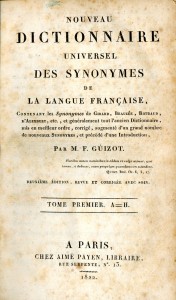 Nouveau dictionnaire universel des synonymes de la langue française