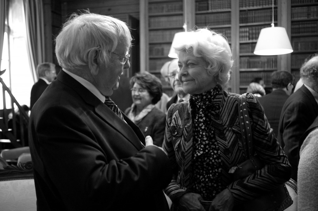 Mme D'Ornano, ex-présidente du Conseil général du Calvados et André Ledran, maire de Ouistreham. © François Louchet