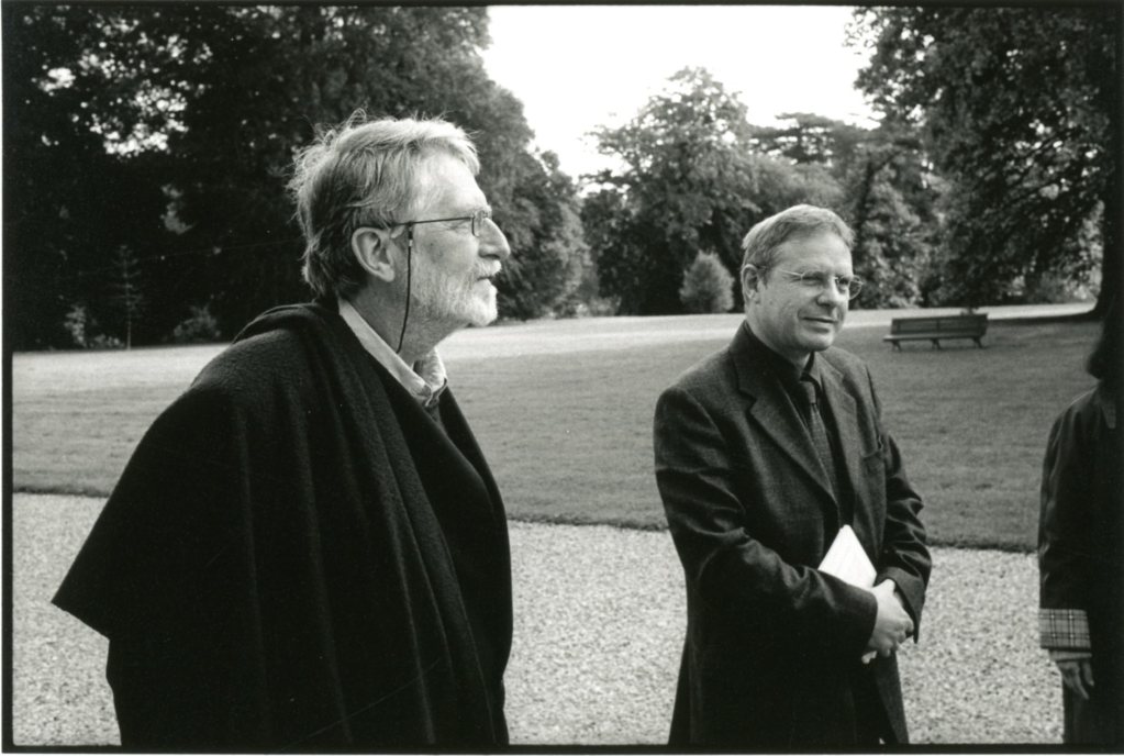 Simon Leys et Dominique Pain. Prix Guizot-Calvados 2004. Photo François Louchet.