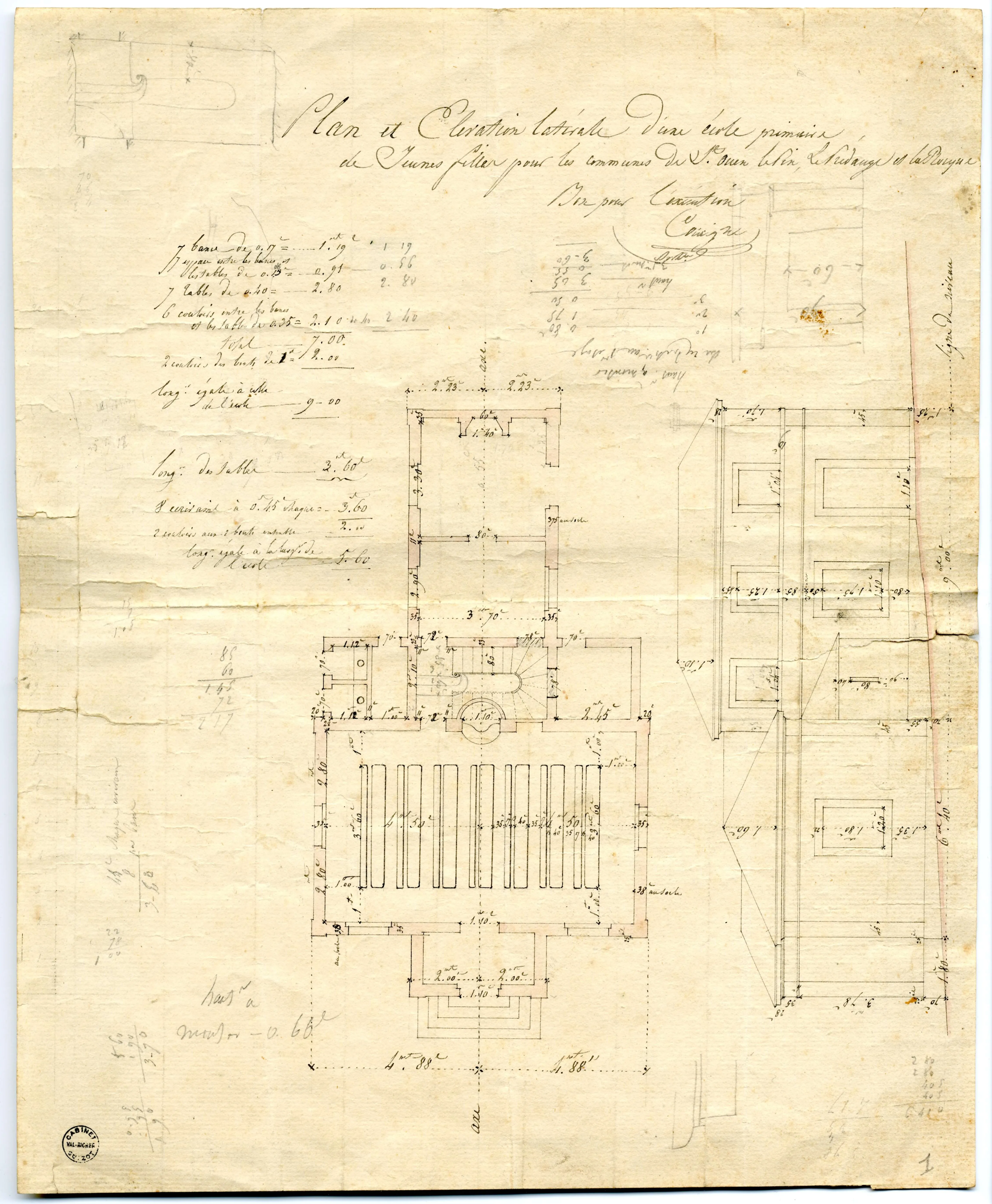 Map of Saint-Ouen-le-Pin school