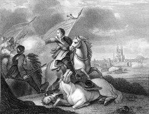 Cromwell at the Battle of Worcester.