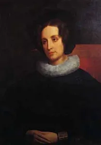 Ary SCHEFFER (1795-1858), Portrait of Albertine de Staël, Duchesse de Broglie (1797-1838), oil on wood. Château de Coppet Collection.
