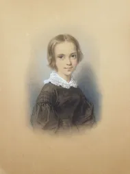 Clotilde JUILLERAT née GERARD (1806-1904), Portrait of Pauline Guizot, Drawing, 1840. Private collection. Cliché François Louchet.