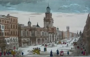 The Royal Exchange in London around 1830