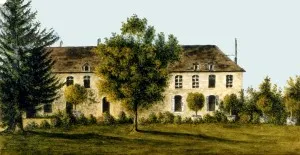 Watercolour of Val-Richer. Private collection. Photo by François Louchet