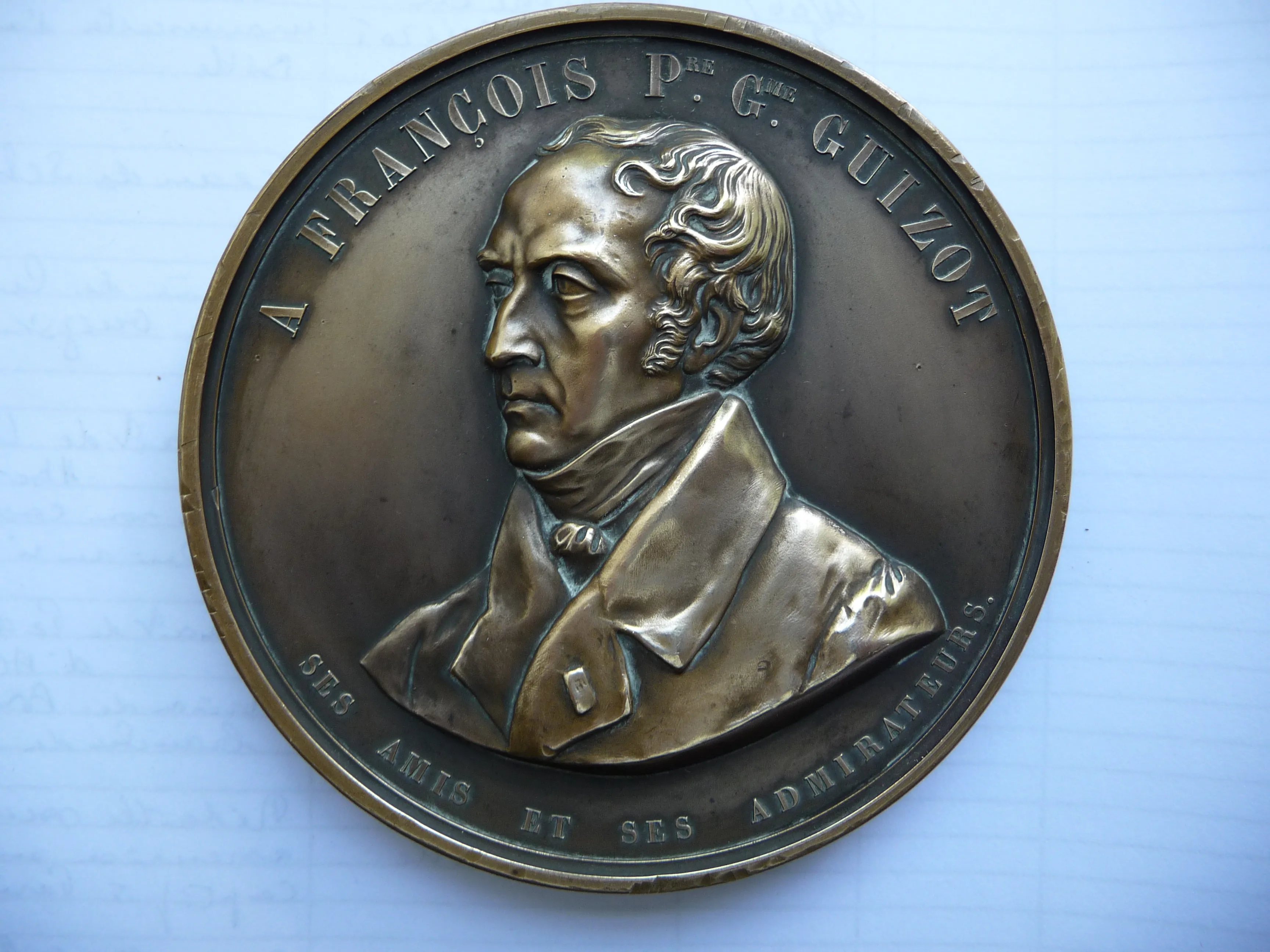 Piècede monnaie à l'effigie de François Guizot