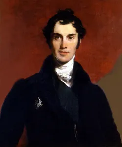 D'après Thomas LAWRENCE, Edwin, Henry LANDSEER, Portrait de Lord Aberdeen, huile sur toile. Colllection particulière. Cliché François Louchet.